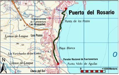 Los Pozos-Playa Blanca Bike Route